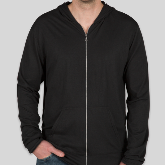 Tri-Blend Full Zip T Hoodie