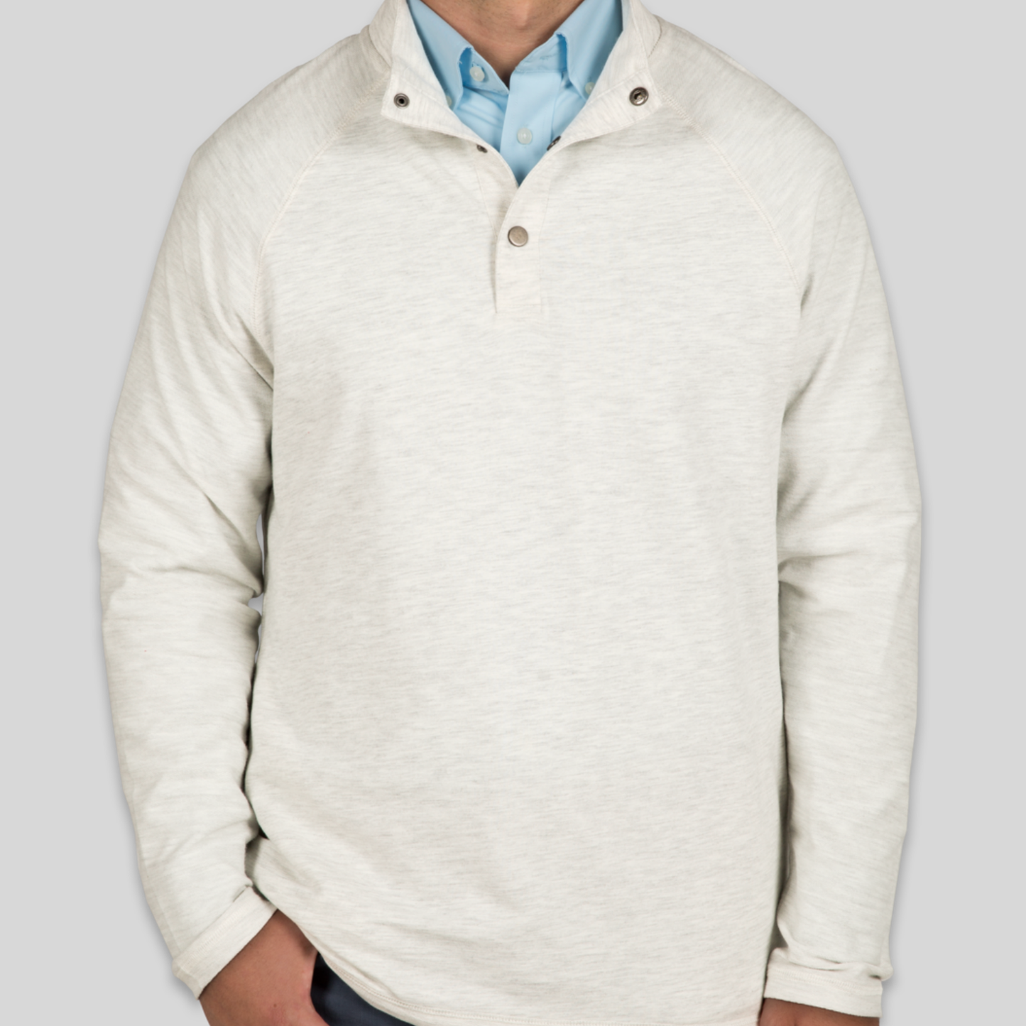 Snap Button Pullover With Pockets