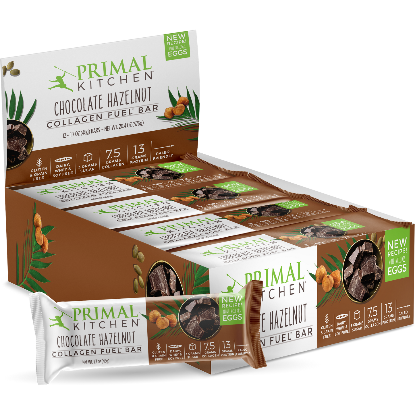 Chocolate Hazelnut Collagen Fuel Bars