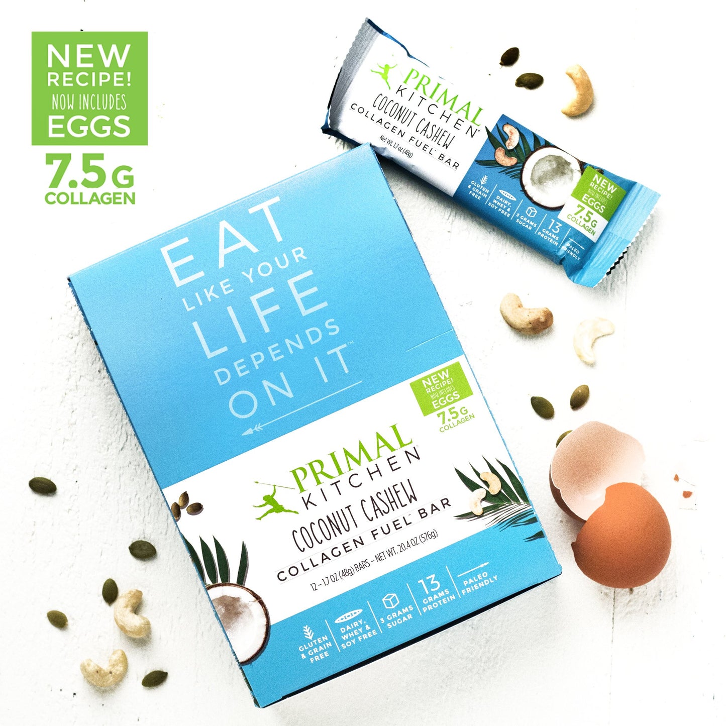 Coconut Cashew Collagen Fuel Bars