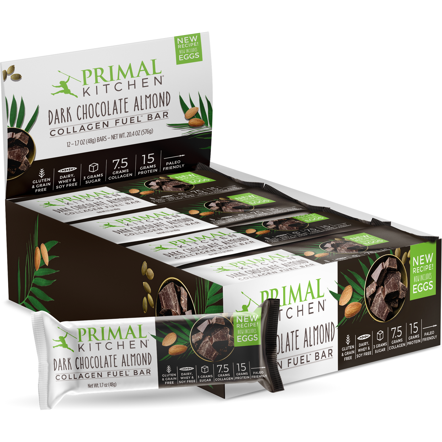 Dark Chocolate Almond Collagen Fuel Bars