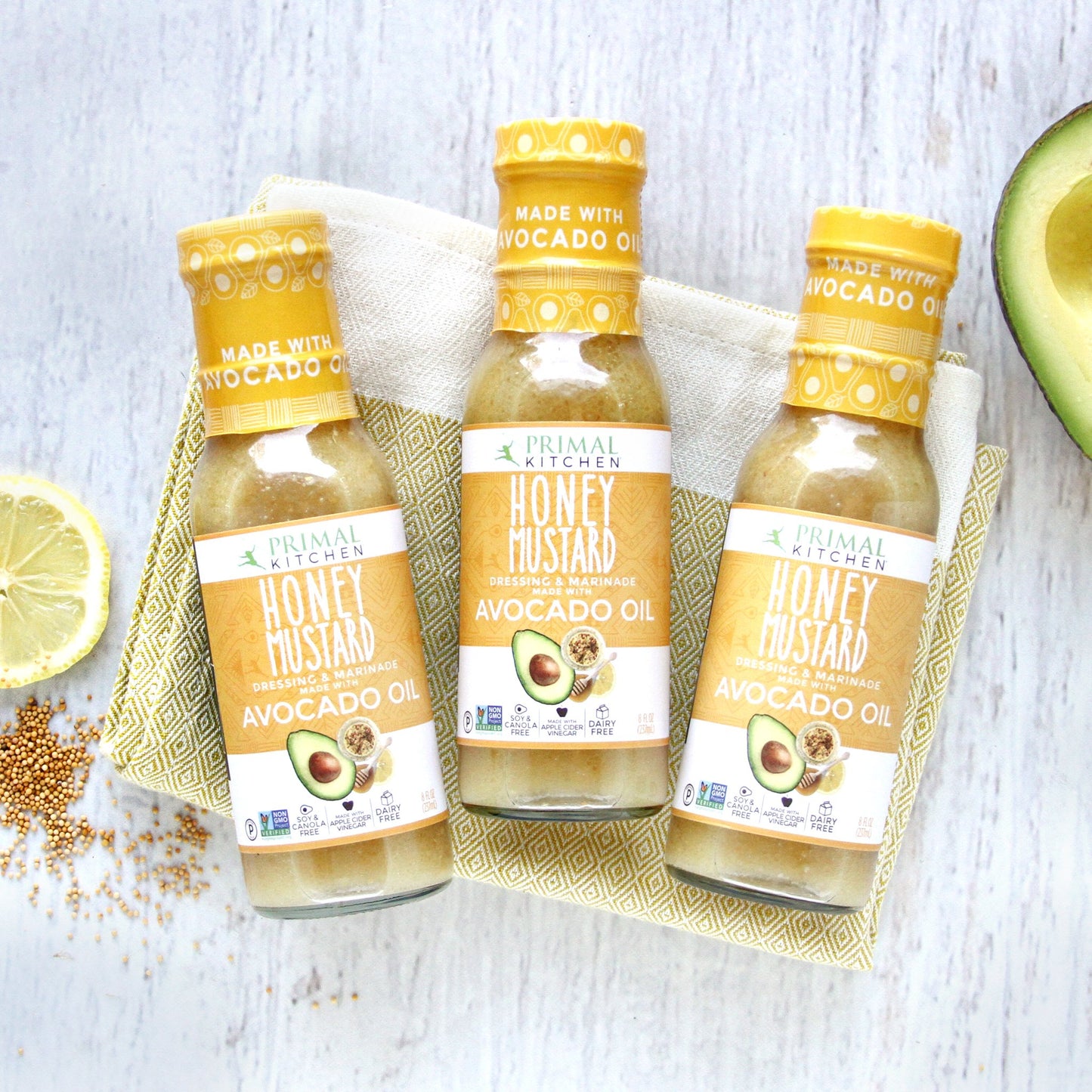 Primal Kitchen Honey Mustard Vinaigrette with Avocado Oil - 3-Pack
