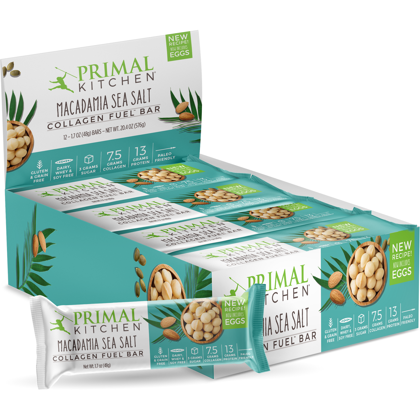 Macadamia Sea Salt Collagen Fuel Bars