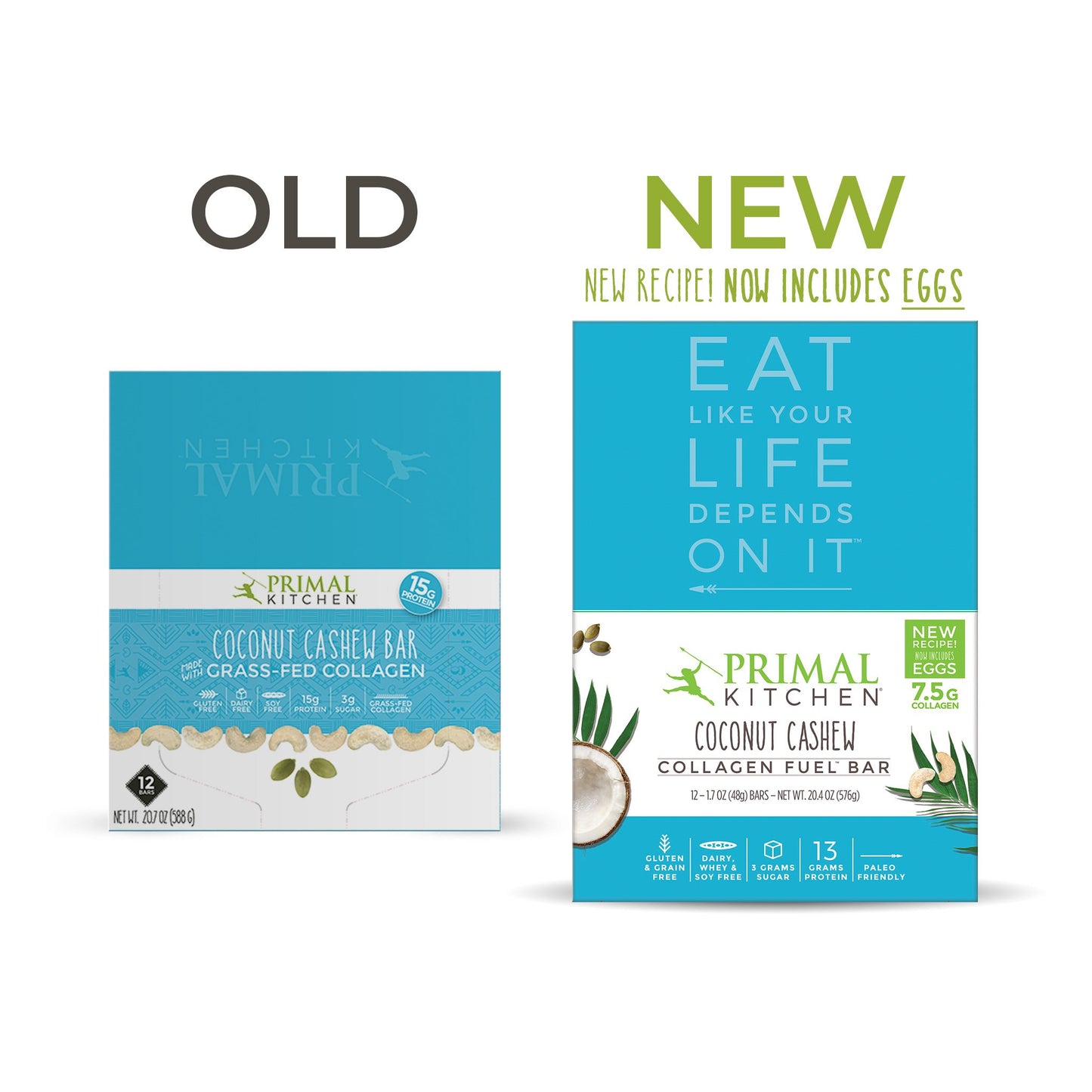 Coconut Cashew Collagen Fuel Bars