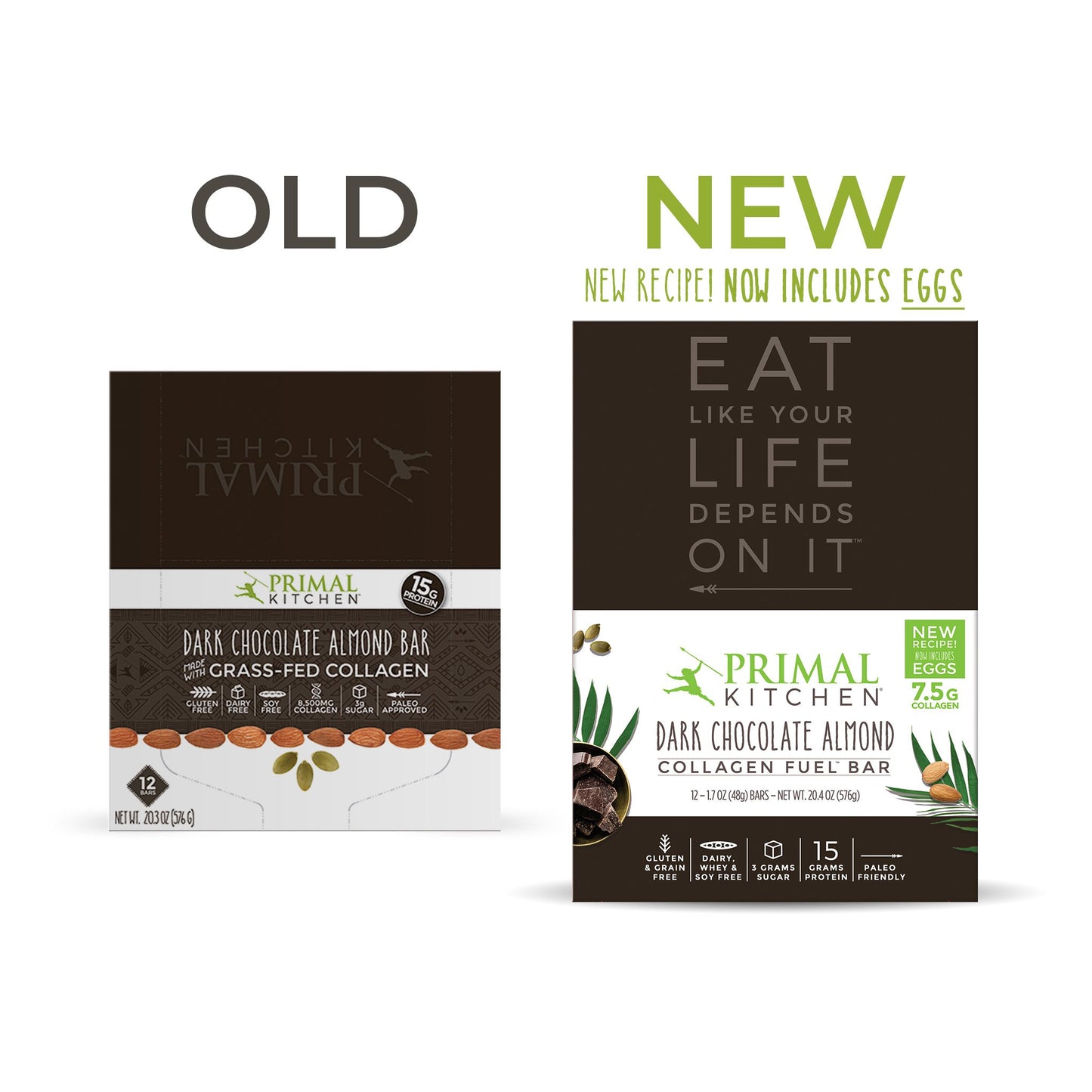 Dark Chocolate Almond Collagen Fuel Bars